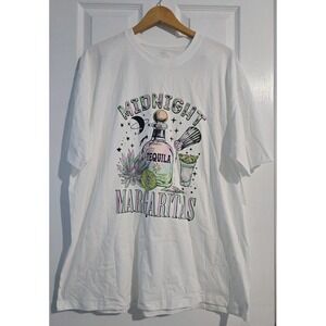 Midnight Tequila Margaritas White T Shirt 2XL
